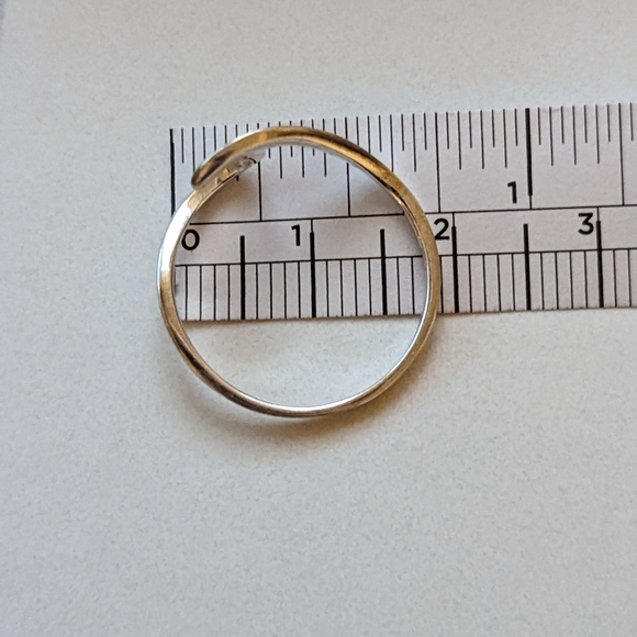 Silver wave ring 925 - Picture 4 of 4